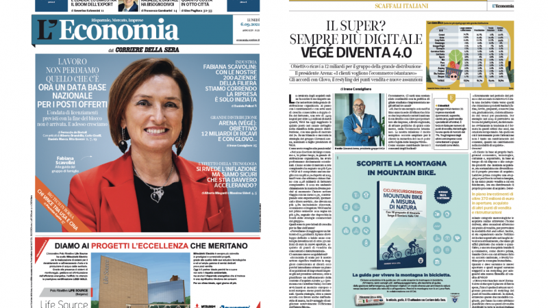 Su “L’Economia” del Corriere della Sera il nuovo presidente di Gruppo VéGé Giovanni Arena pensa a un supermercato 4.0