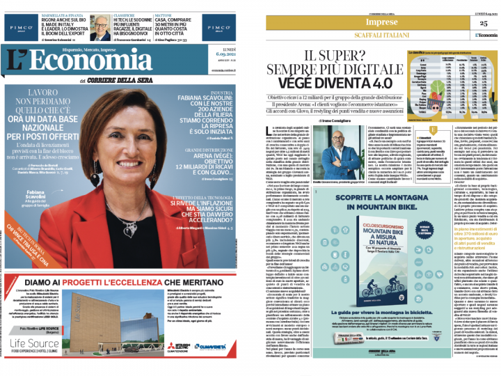 Su “L’Economia” del Corriere della Sera il nuovo presidente di Gruppo VéGé Giovanni Arena pensa a un supermercato 4.0