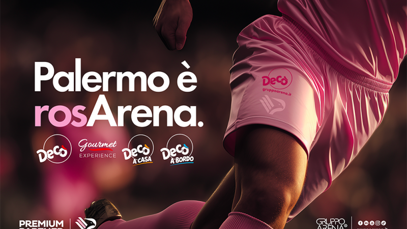 Gruppo Arena rinnova la partnership con il Palermo FC con l’insegna Decò