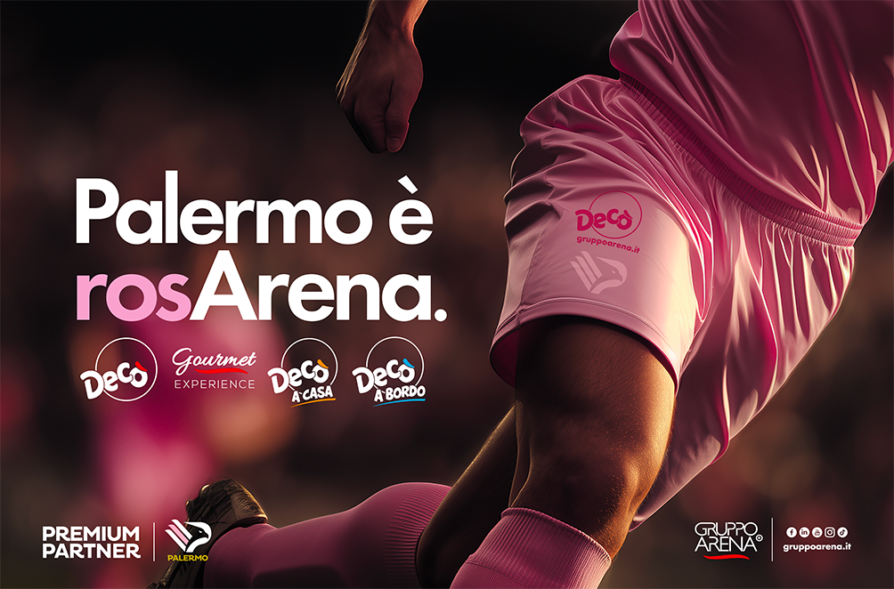 Gruppo Arena rinnova la partnership con il Palermo FC con l’insegna Decò