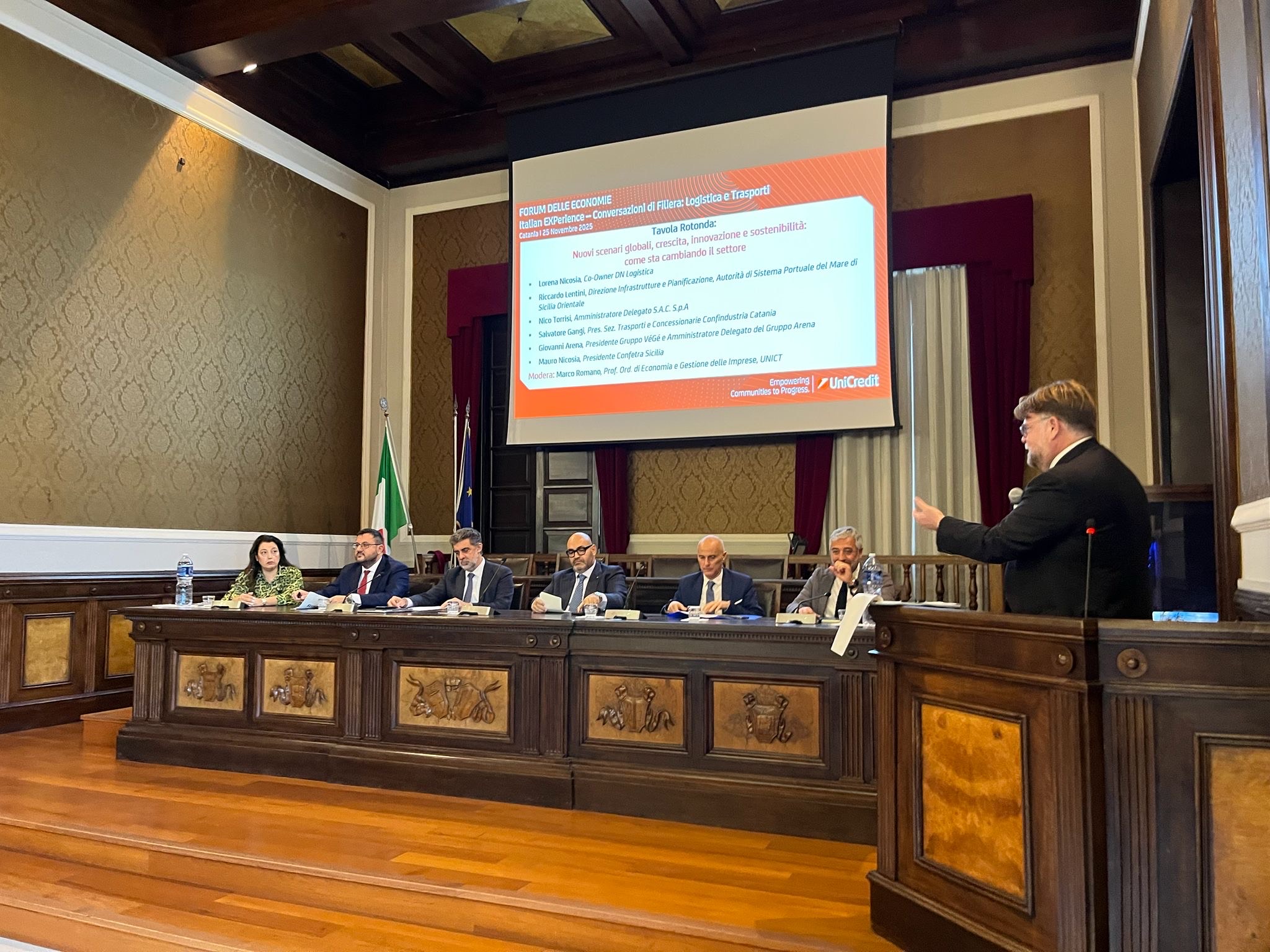 Arena al Forum delle Economie UniCredit: la logistica come leva strategica per la competitività del Paese